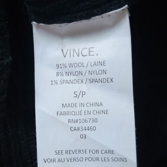 Vince Plaited Rib Knit Sleeveless Shift Dress in Black - Picture 12 of 13